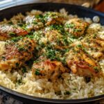 One Pot Lemon Herb Chicken & Rice
