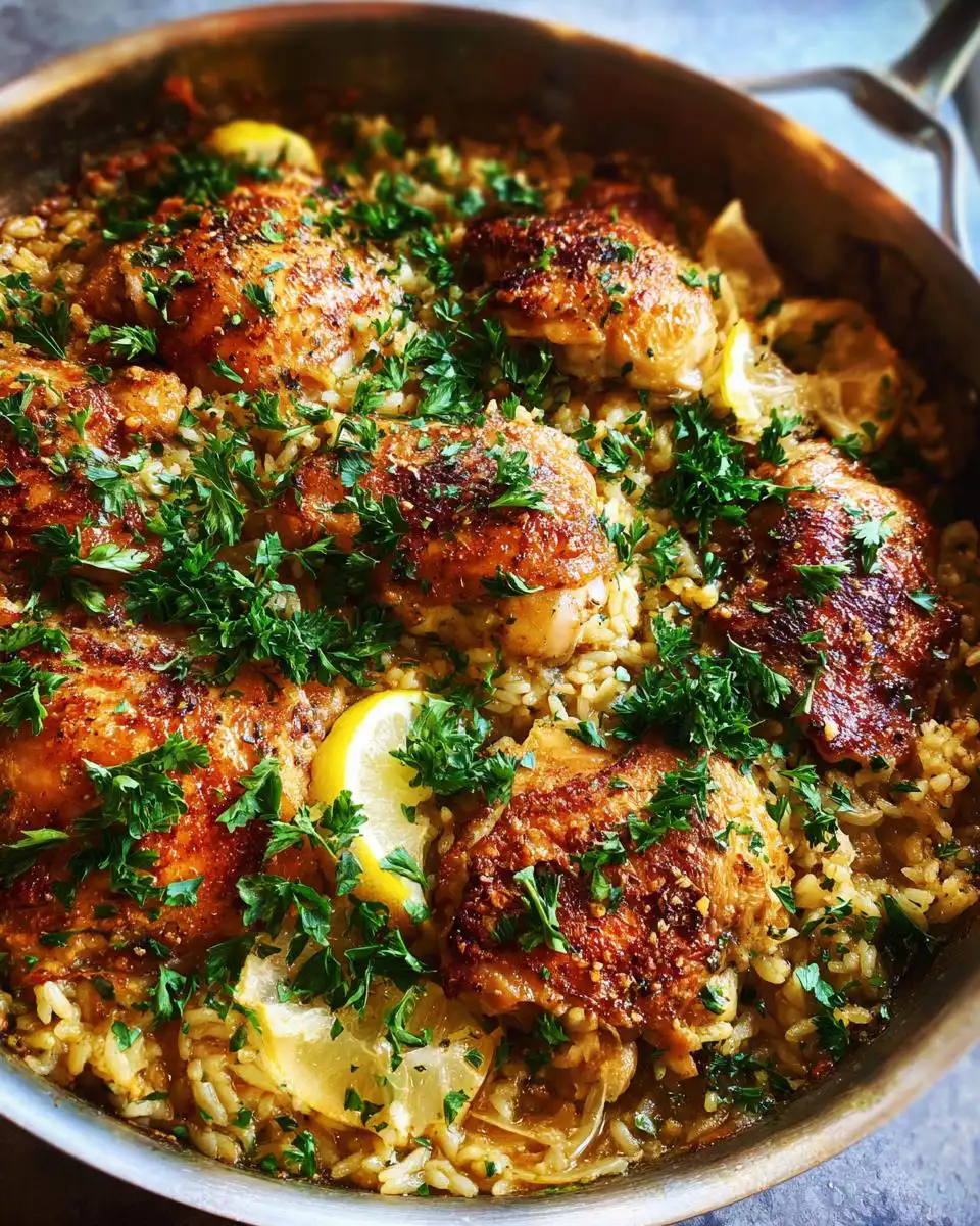 One Pot Lemon Herb Chicken & Rice - detail 2