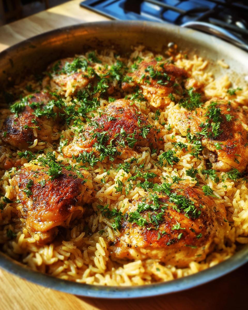 One Pot Lemon Herb Chicken & Rice - detail 3