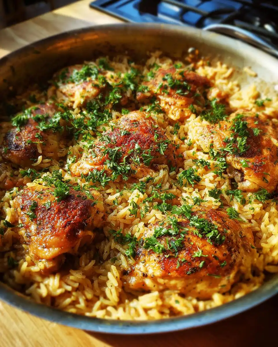 One Pot Lemon Herb Chicken & Rice - detail 3