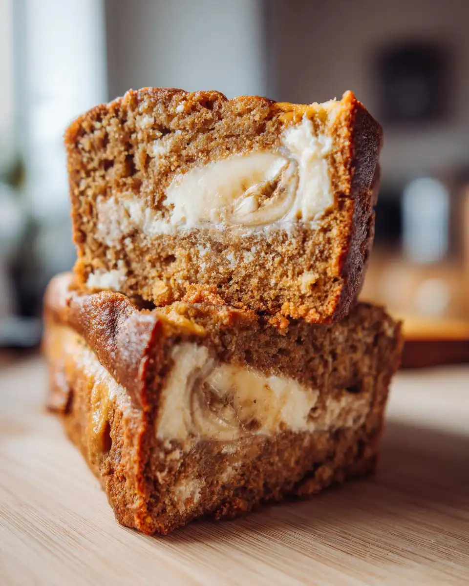 Pumpkin Banana Cheesecake Bread - detail 1