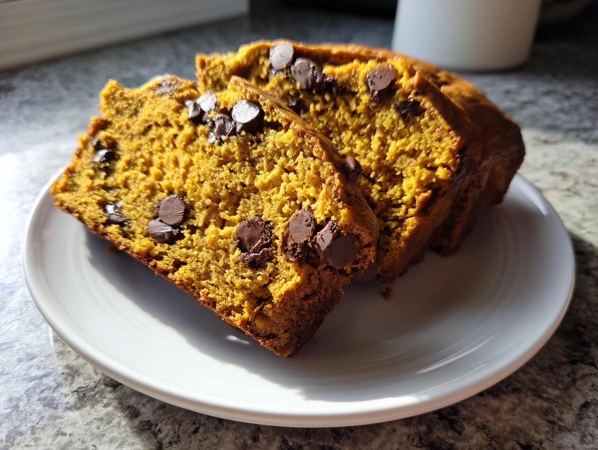 Amazing Pumpkin Chocolate Chip Bread in 55 Mins
