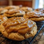 Pumpkin Cookies with Caramel Frosting