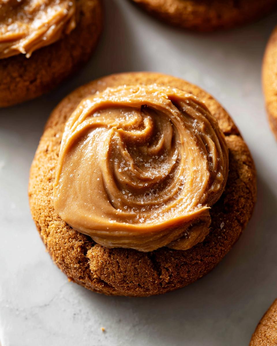 Pumpkin Cookies with Caramel Frosting - detail 2