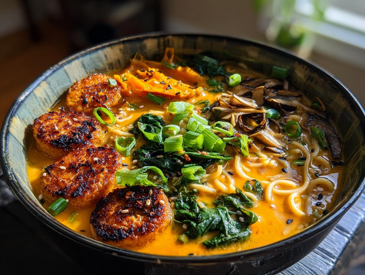 Secret 4-Ingredient Pumpkin Miso Ramen Joy