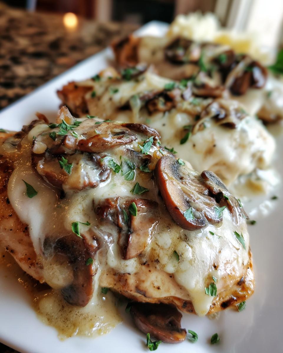 Restaurant-Style Mushroom Swiss Smothered Chicken - detail 2