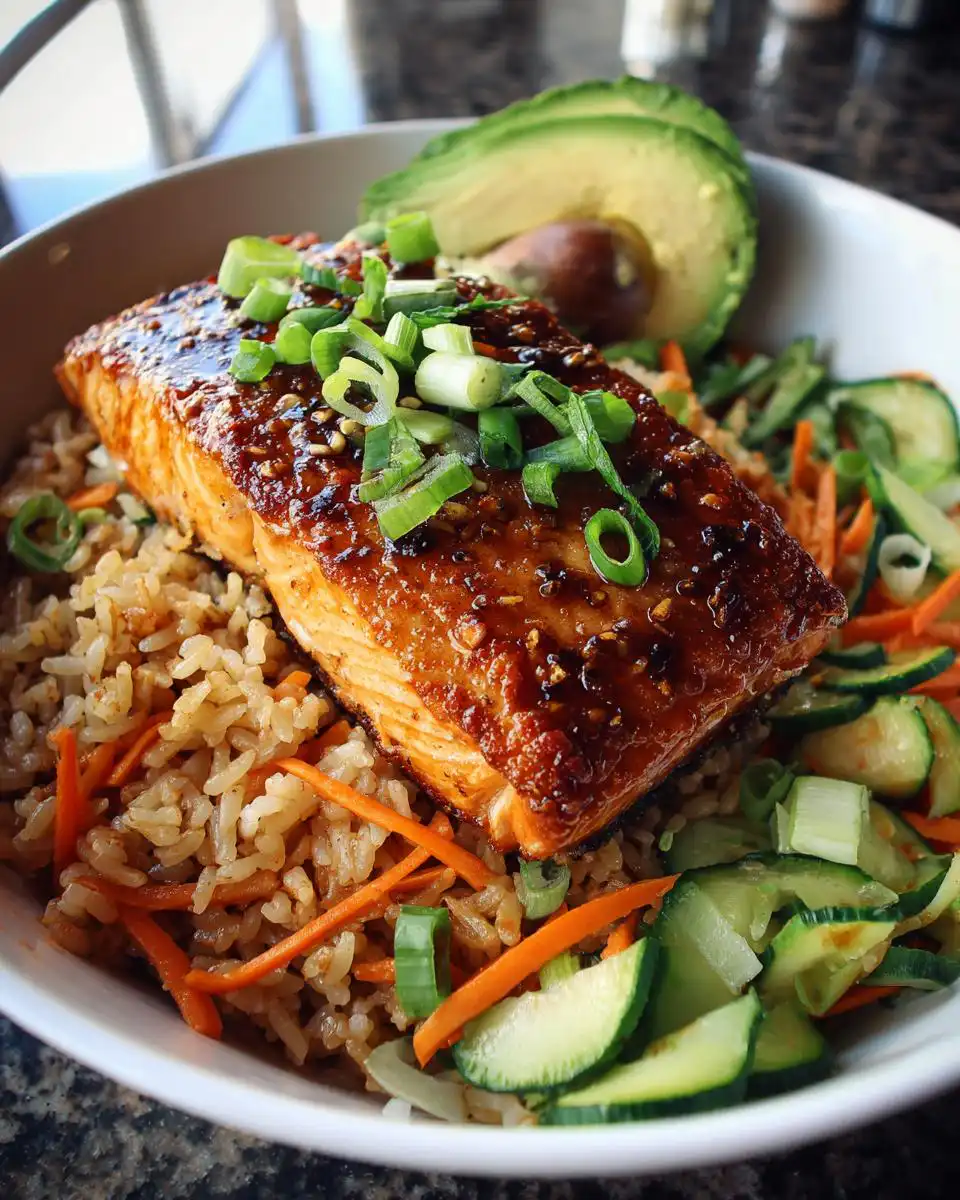 Salmon Rice Bowls - detail 1