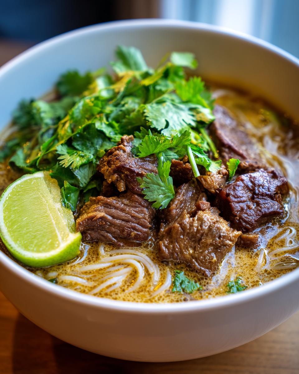 Satay Beef Noodle Soup - detail 1