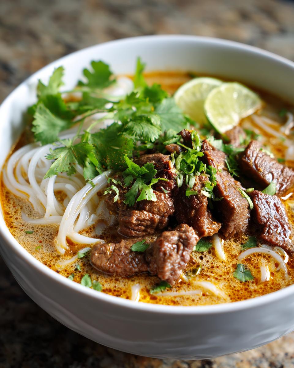 Satay Beef Noodle Soup - detail 2
