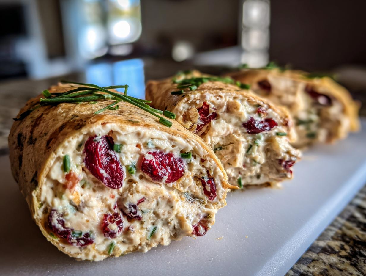Savory Holiday Cranberry Roll Ups: Easy 1-Hr Treat