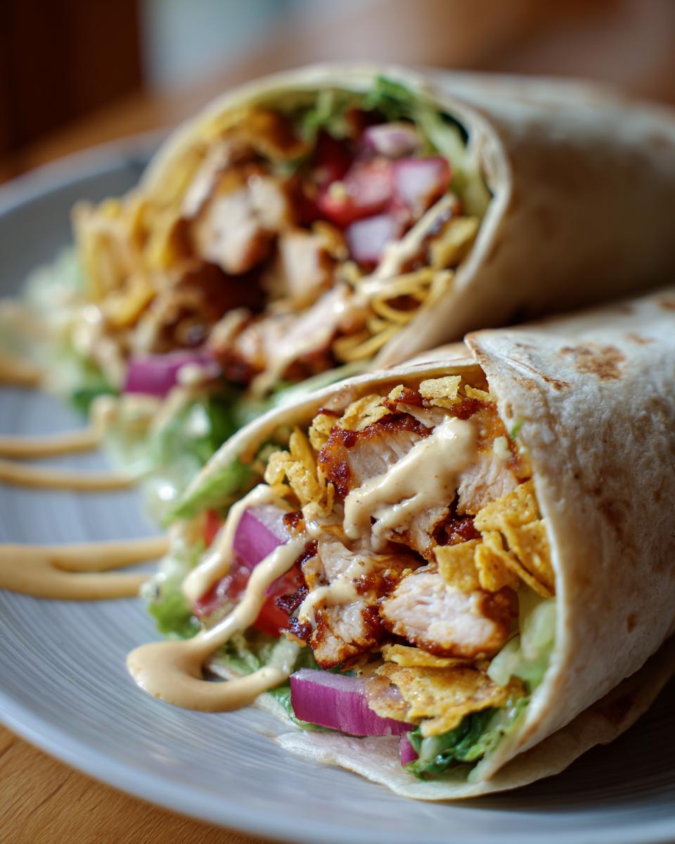 Smoky BBQ Cajun Chicken Wraps with Sweet Ranch Crunch - detail 1