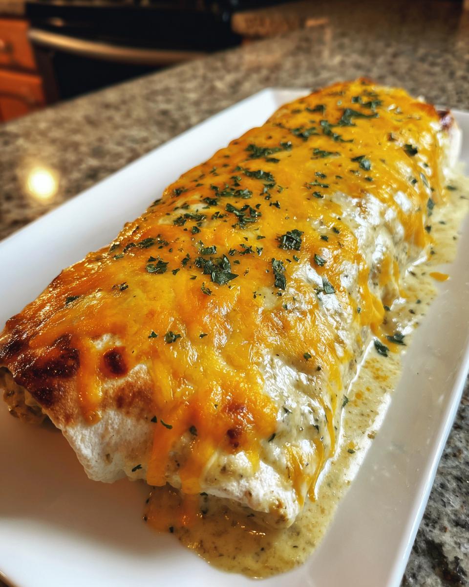 Smothered Green Chile Chicken Burritos - detail 2