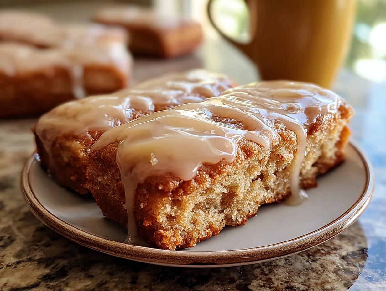 Amazing 1 Bowl Soft Baked Maple Donut Bars