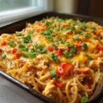 Spicy Southern Cheesy Chicken Spaghetti Casserole