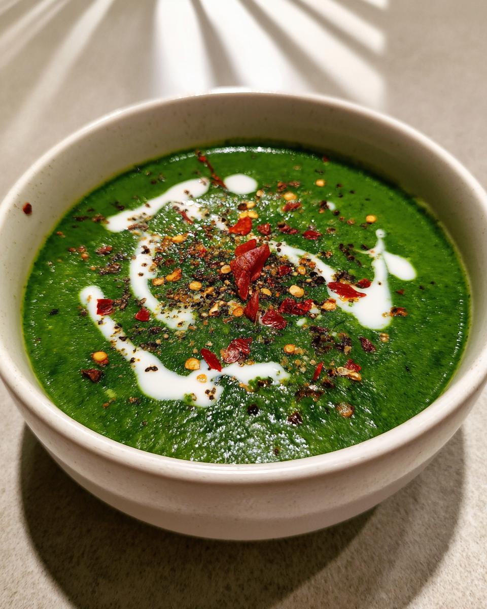Spinach Soup Recipe (Palak Soup) - detail 2