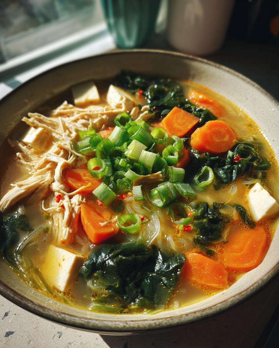 15 Minute Miso Vegetable Soup With Chicken - detail 1
