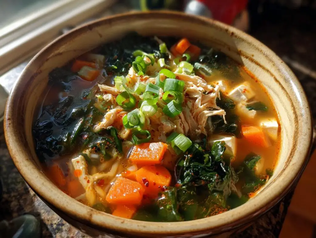 15 Minute Miso Vegetable Soup With Chicken