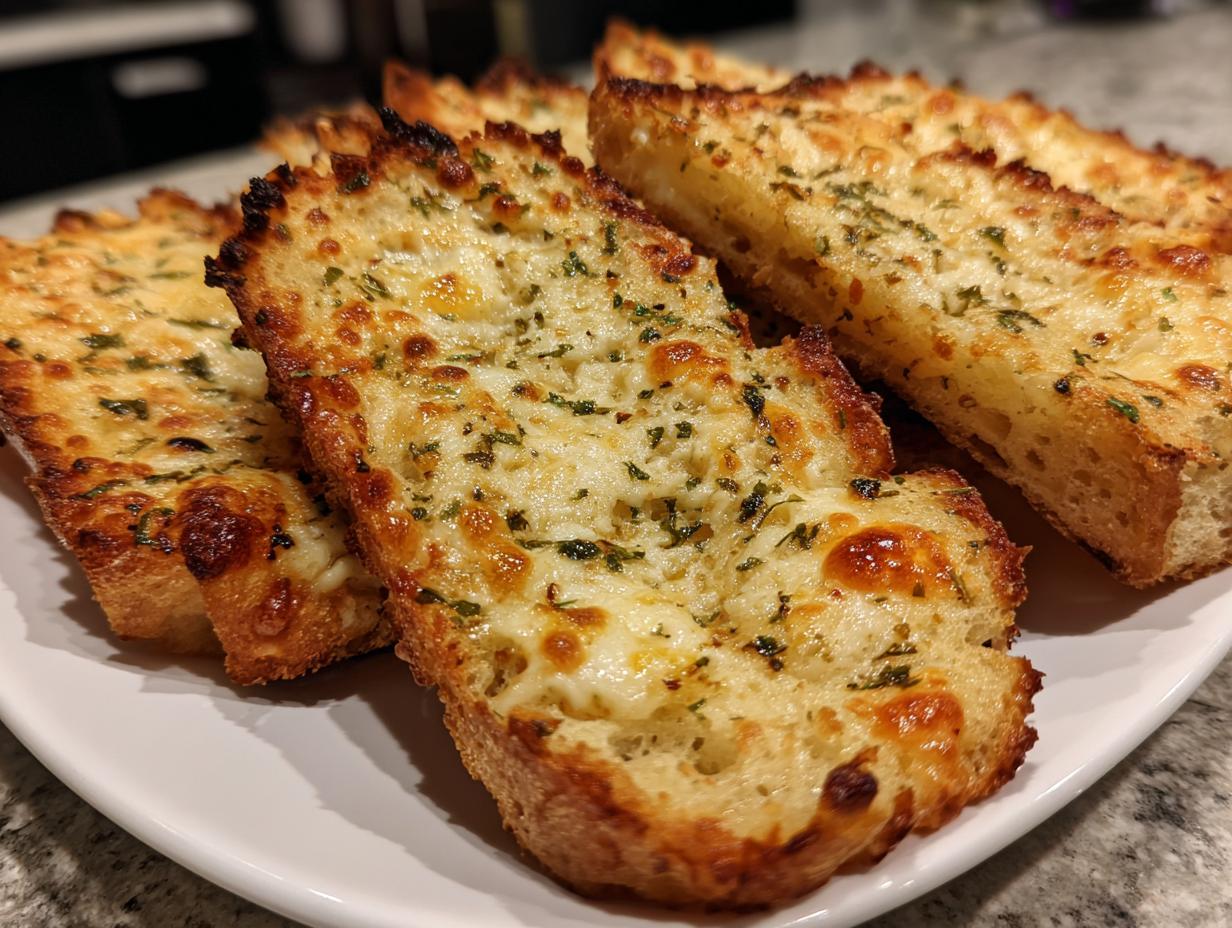 Amazing Air Fryer Garlic Bread And Cheese Toast