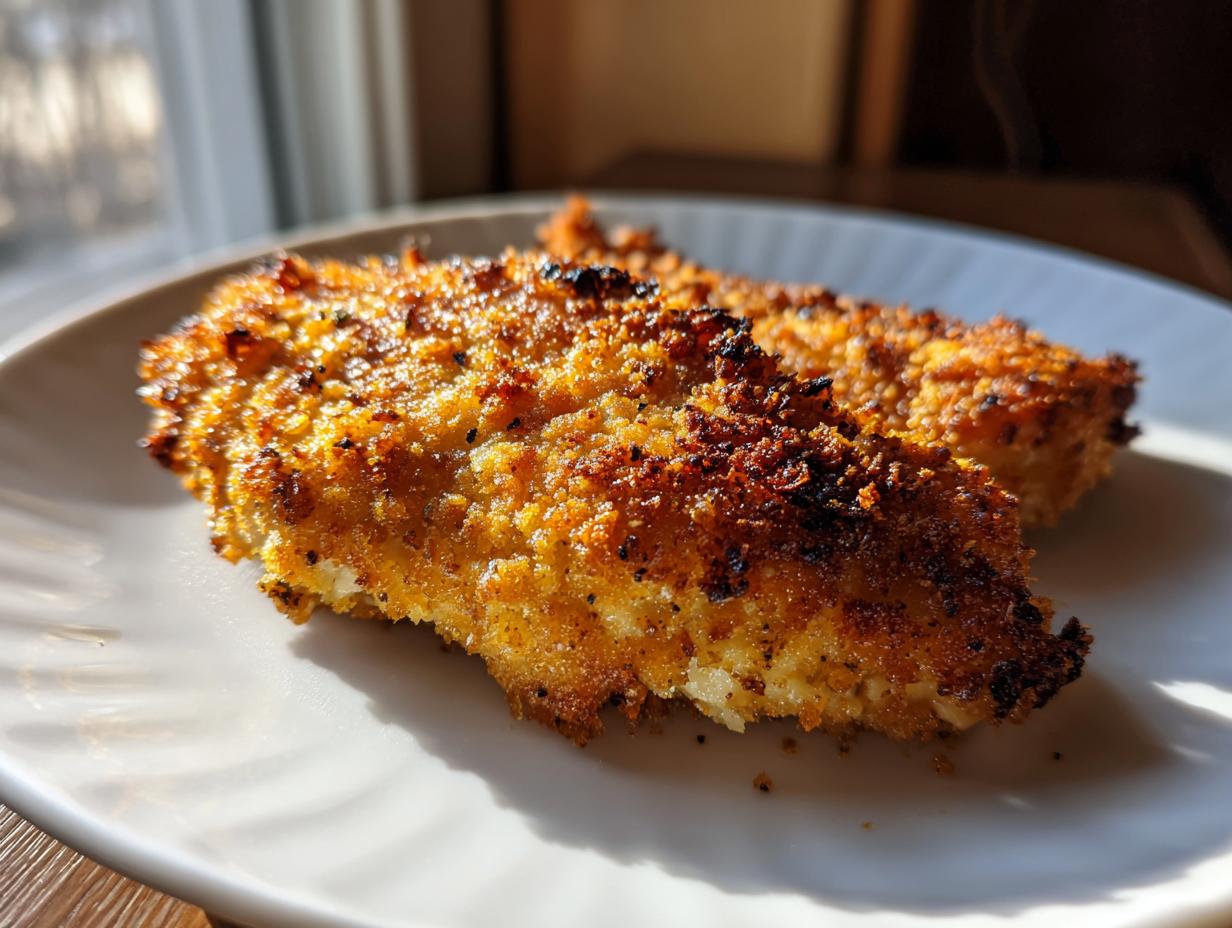 Amazing 4-Ingredient Air Fryer Parmesan Crusted Chicken