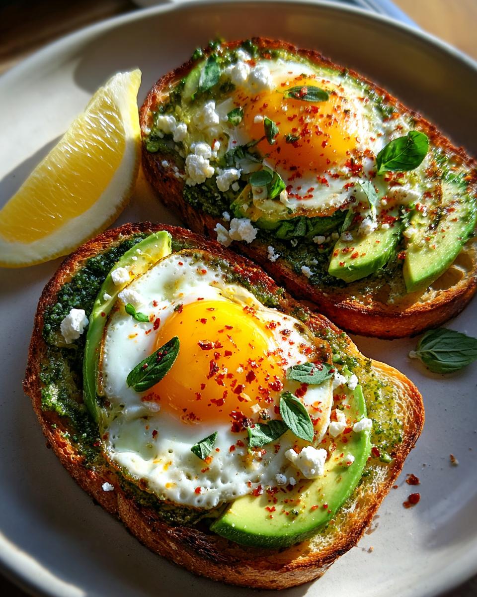 Air Fryer Pesto Egg Toast - detail 1