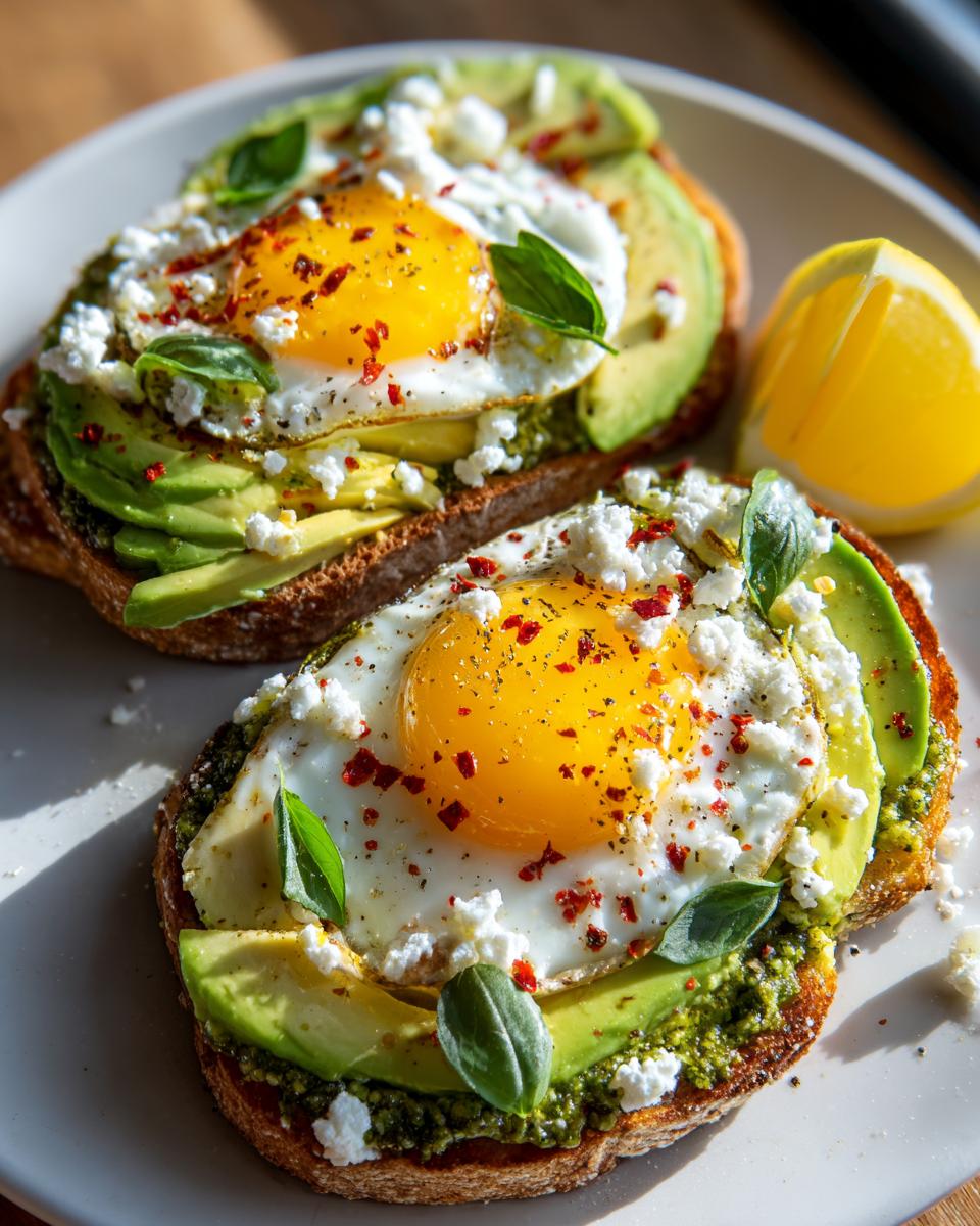 Air Fryer Pesto Egg Toast - detail 2