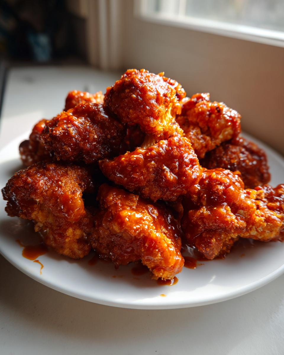 Air fryer cauliflower wings - detail 2