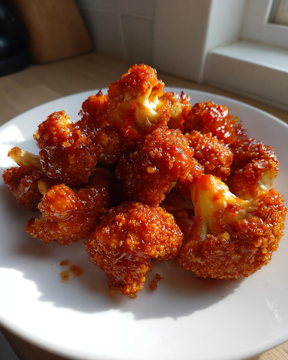 Air fryer cauliflower wings - detail 3