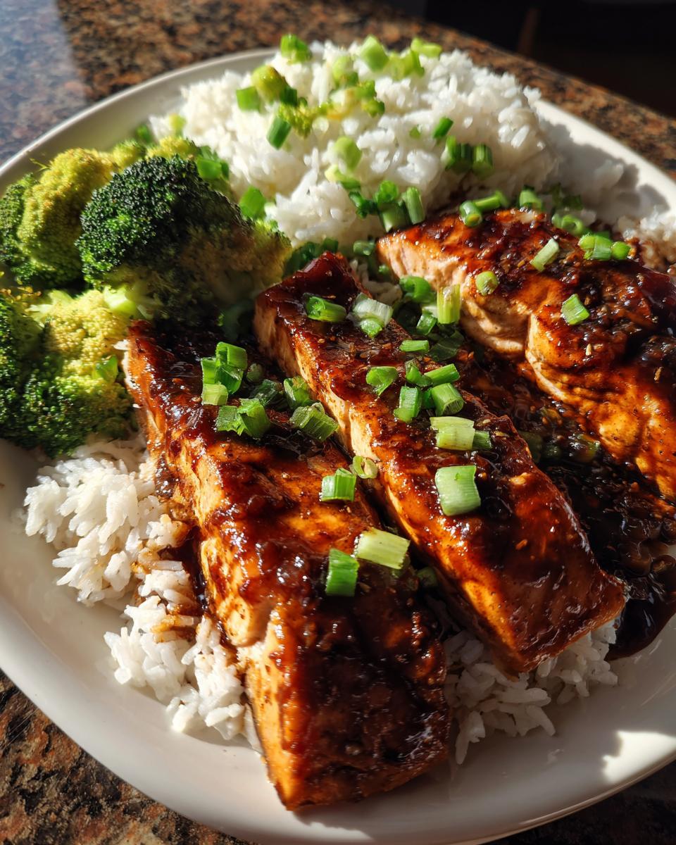 Baked Teriyaki Salmon - detail 1