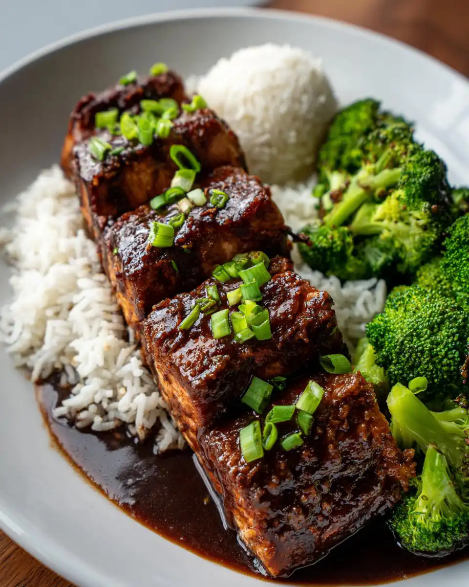Baked Teriyaki Salmon - detail 2