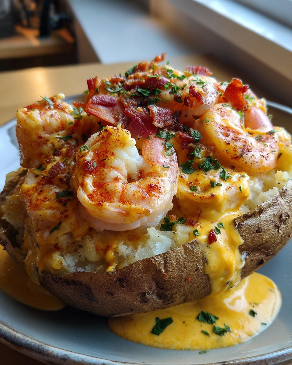 Cajun Shrimp Stuffed Baked Potato - detail 2