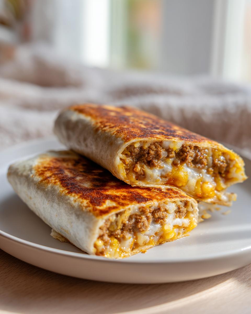 Cheesy Ground Chicken and Rice Burritos - detail 1