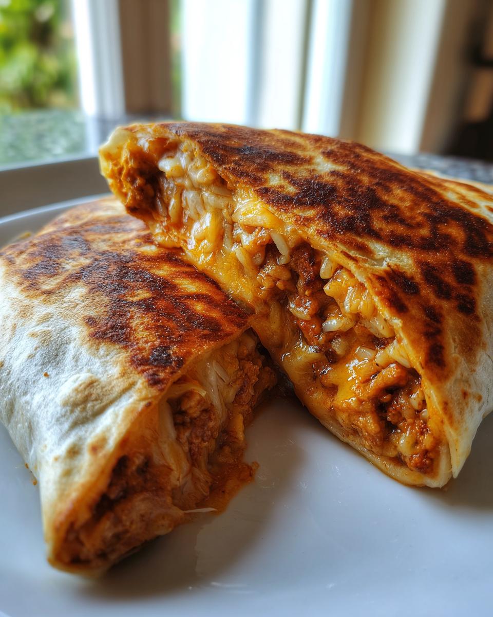 Cheesy Ground Chicken and Rice Burritos - detail 2