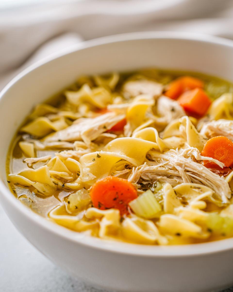 Chicken Noodle Soup with Egg Noodles - detail 2