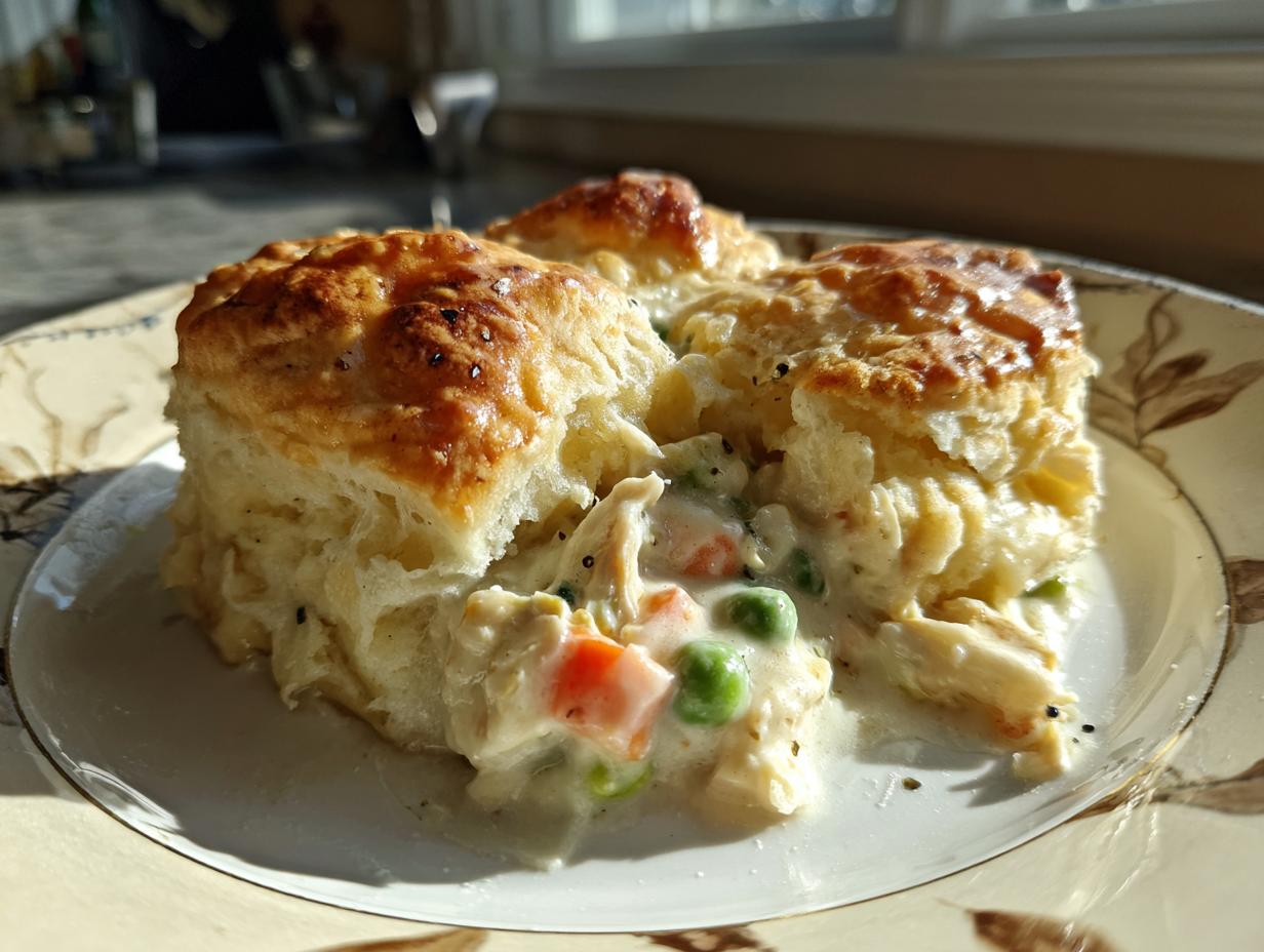 Amazing Chicken Pot Pie with Biscuits: 1 Secret