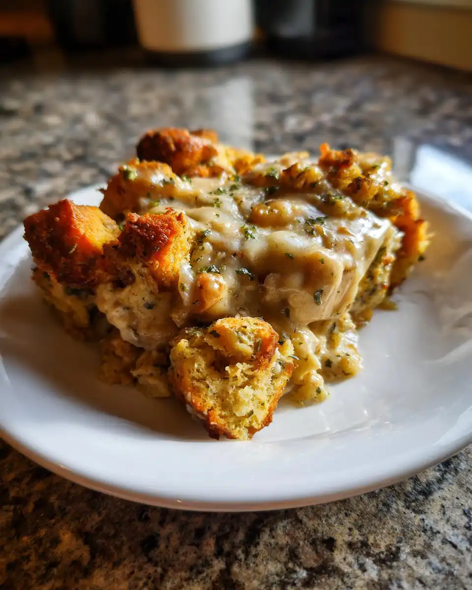 Chicken and Stuffing Casserole - detail 1