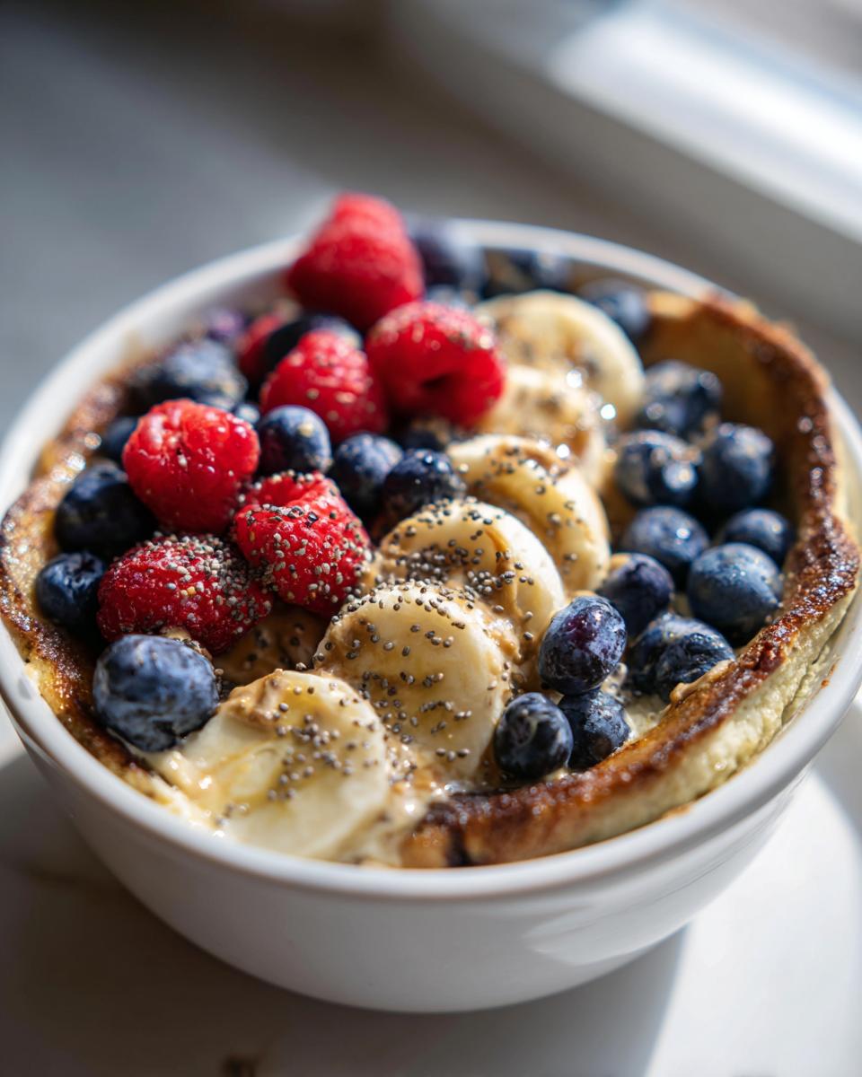 Cottage Cheese Pancake Bowl Viral TikTok Style. - detail 1