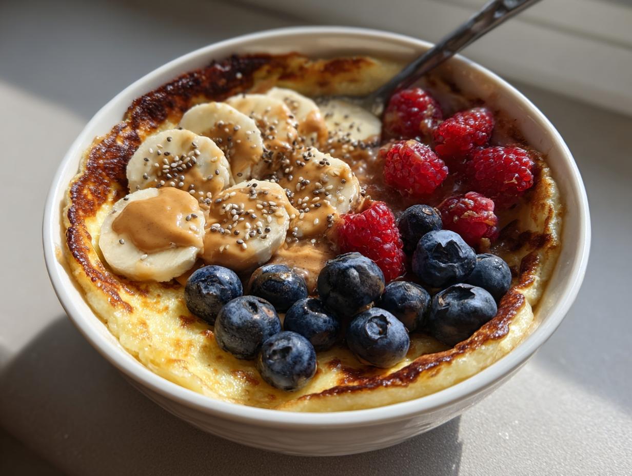 Fluffy 30-Minute Cottage Cheese Pancake Bowl Viral TikTok Style