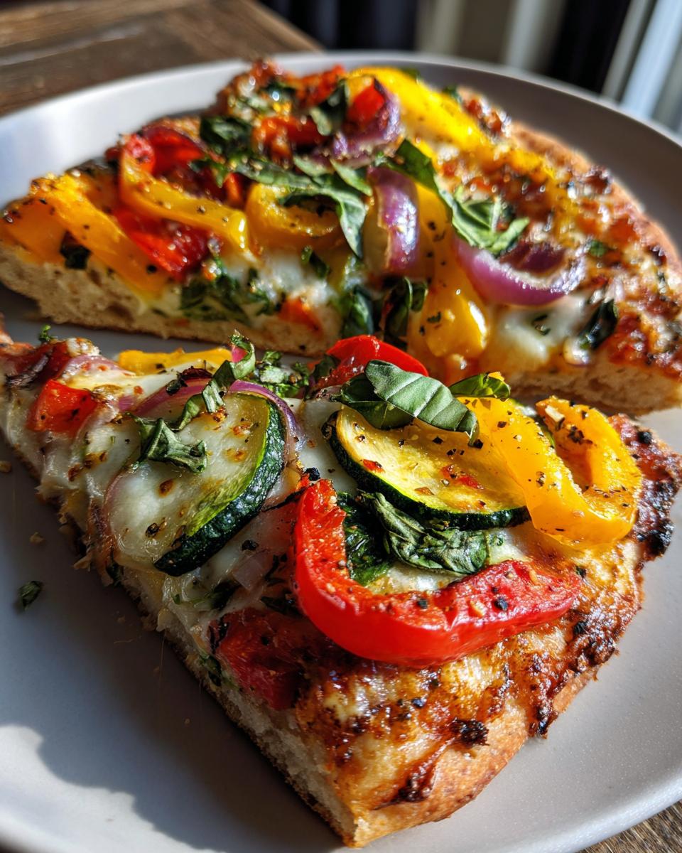 Cottage cheese flatbread pizza - detail 2