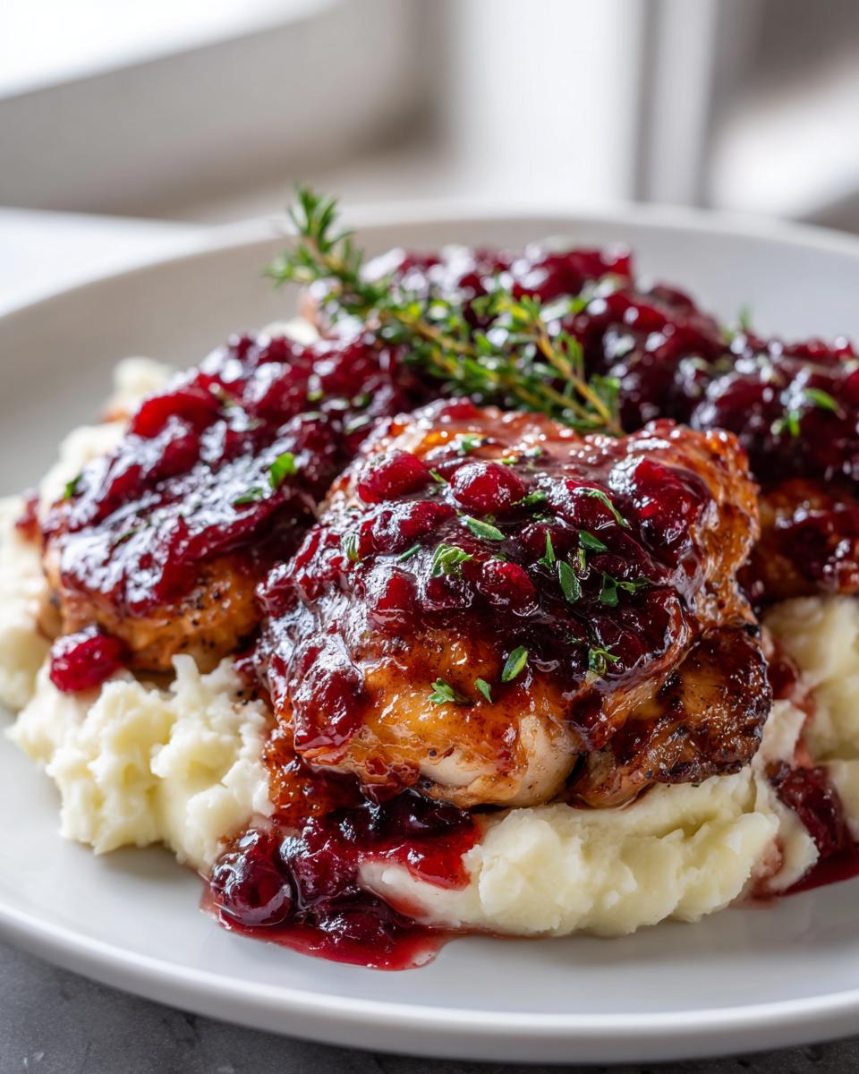 Cranberry Chicken - detail 1