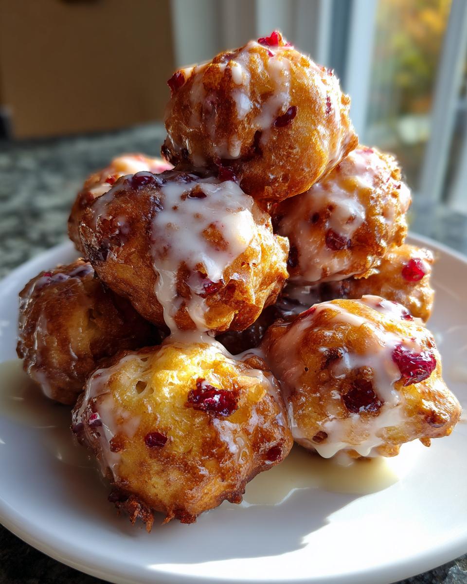 Cranberry Fritters - detail 2