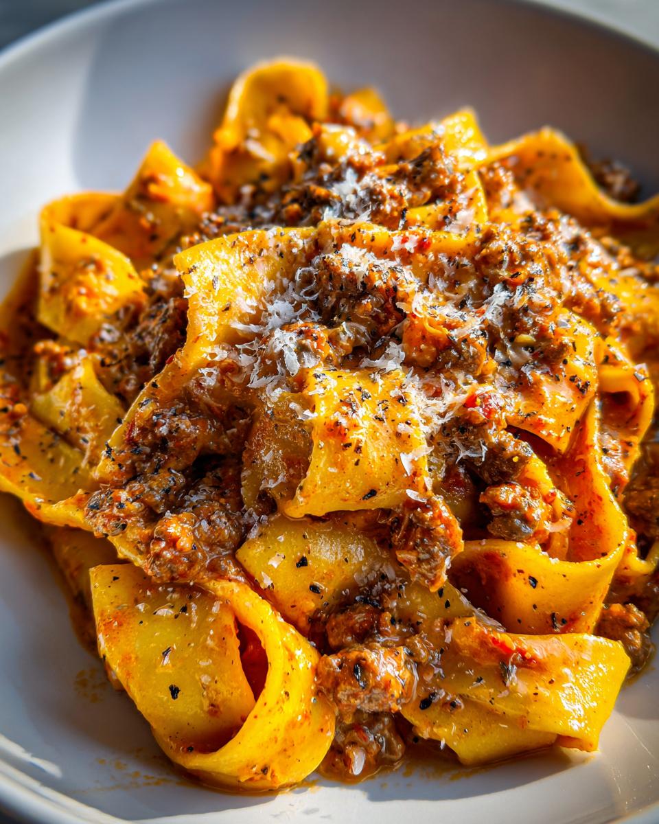 Creamy Calabrian Chili Pappardelle with Sausage & Fennel - detail 2