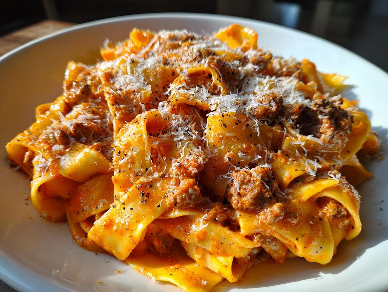 Shocking 45 Minute Creamy Calabrian Chili Pappardelle