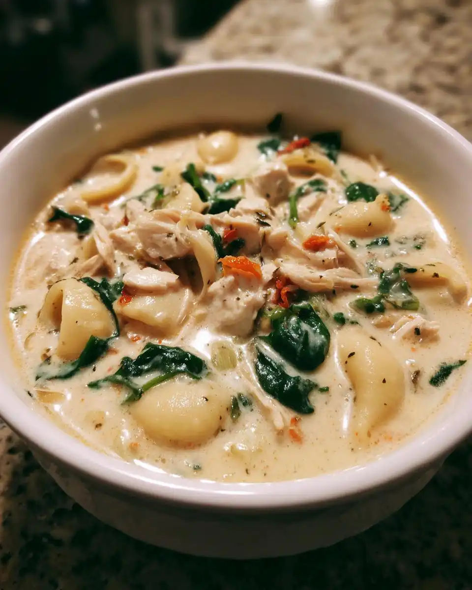 Creamy Marry Me Tuscan Chicken Soup - detail 2