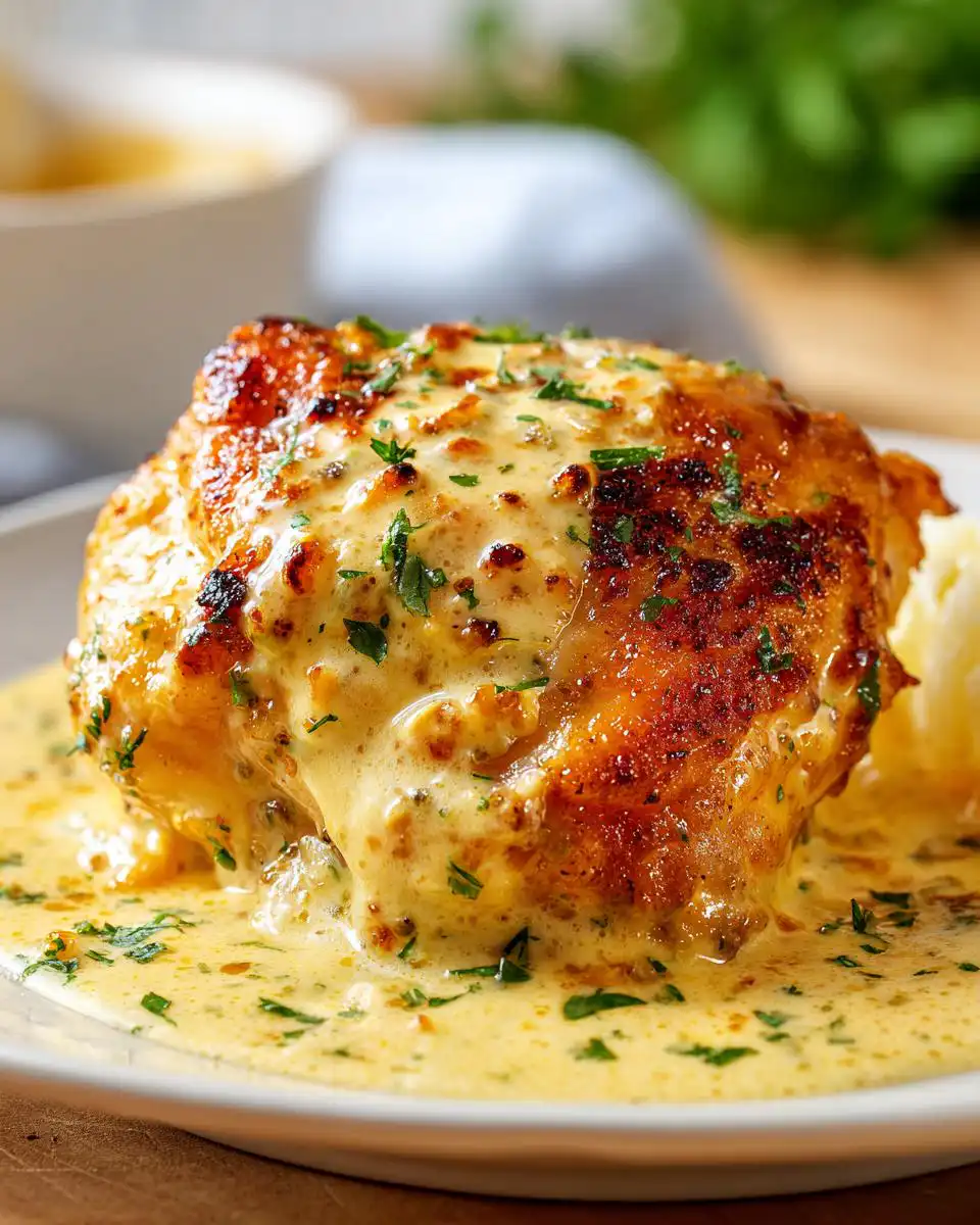 Creamy Oven Baked Chicken Thighs - detail 1