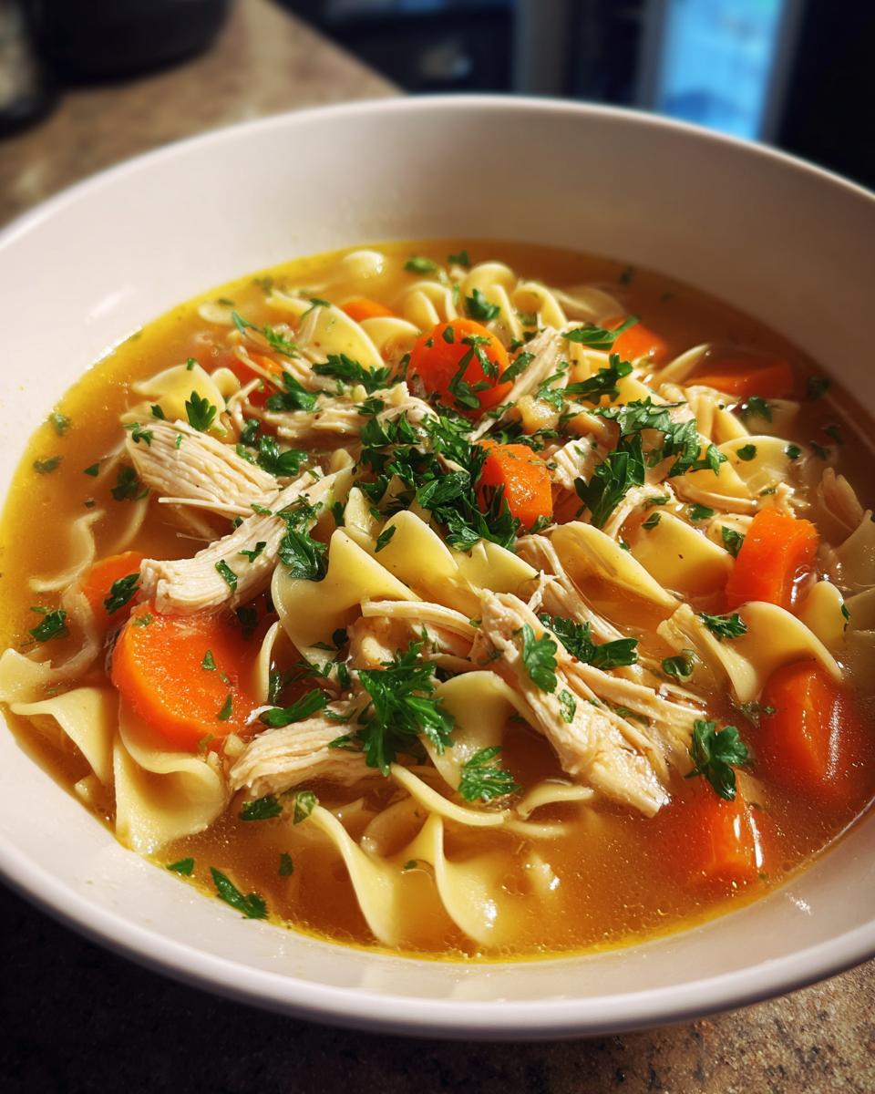 Crockpot Chicken Noodle Soup - detail 1