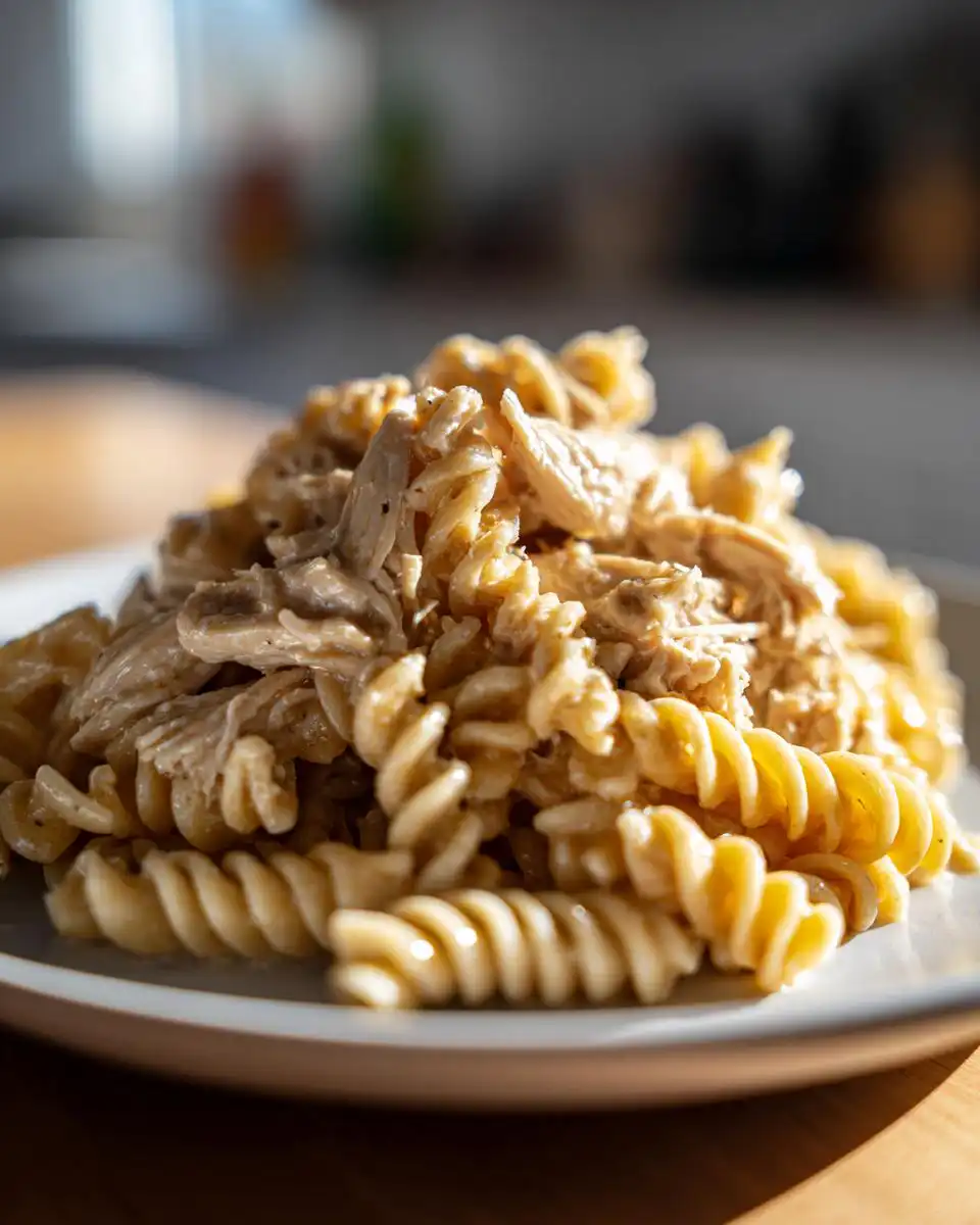 Crockpot Garlic Parmesan Chicken Pasta - detail 1