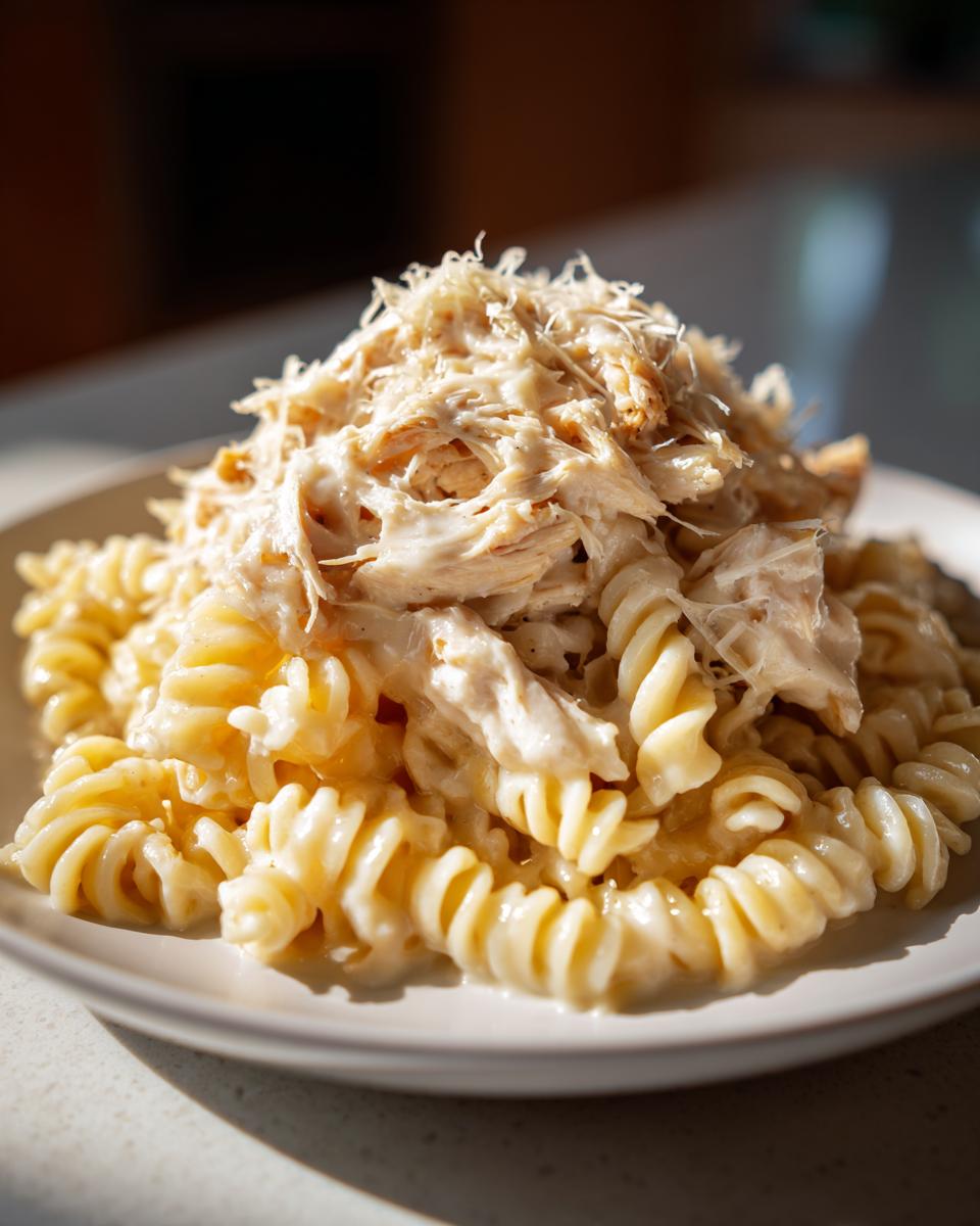 Crockpot Garlic Parmesan Chicken Pasta - detail 2