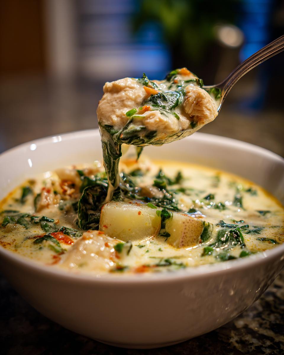 Dairy Free Creamy Chicken Vegetable Soup - detail 1