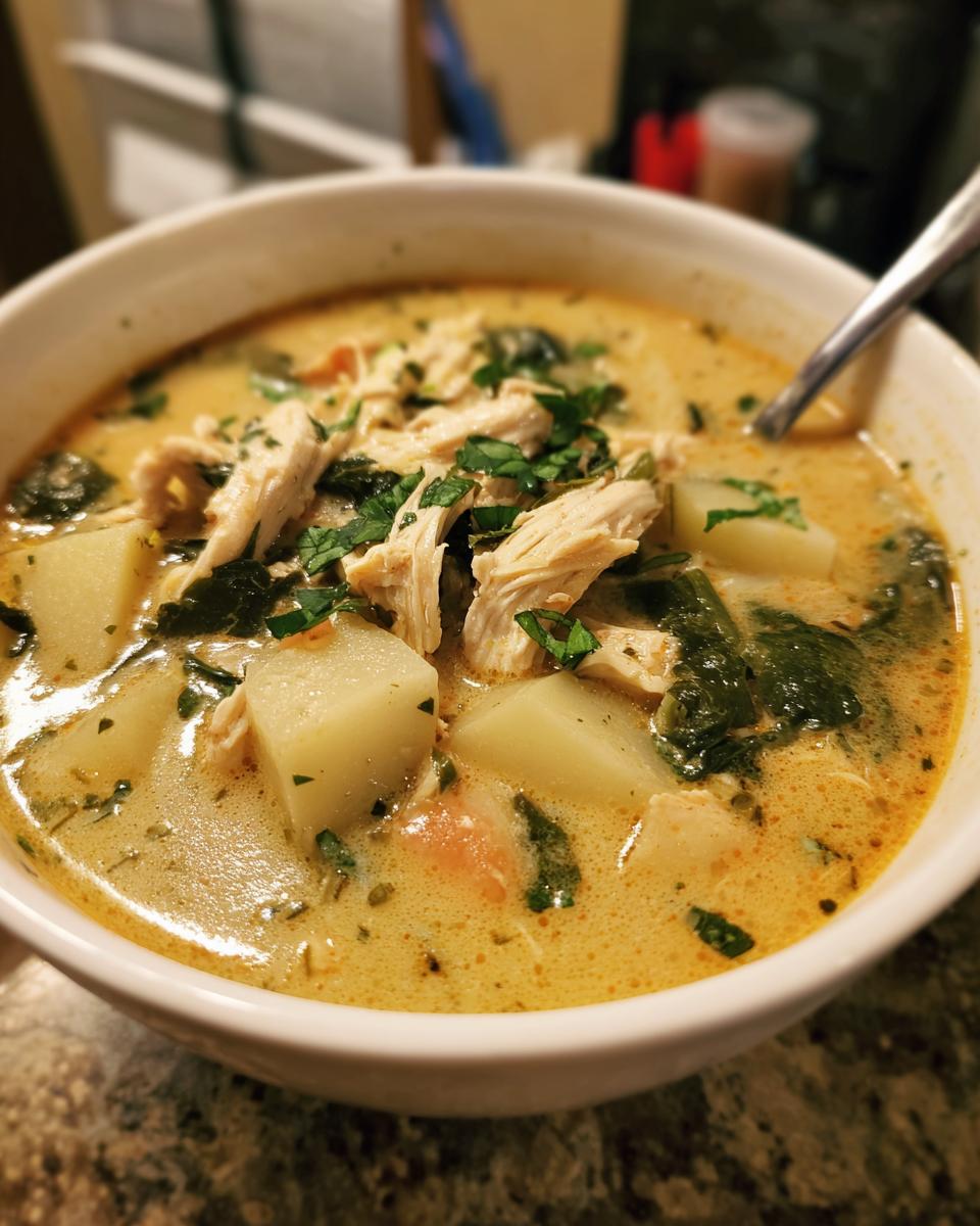 Dairy Free Creamy Chicken Vegetable Soup - detail 2