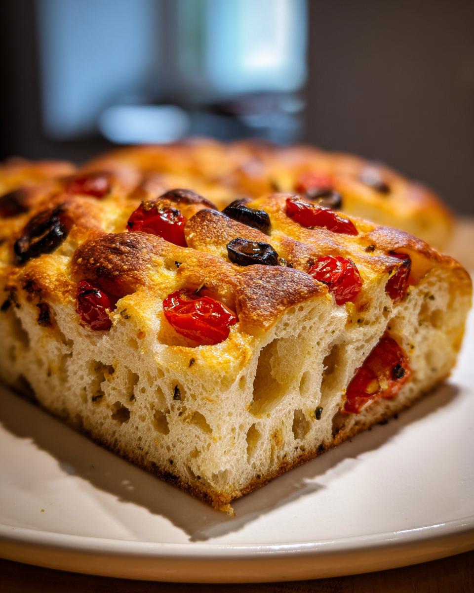 Focaccia bread recipe - detail 1